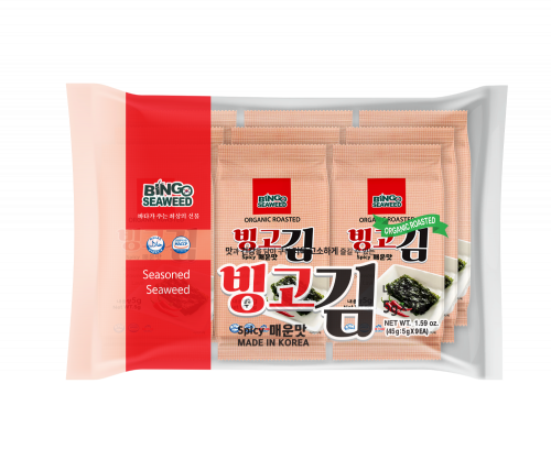 Bingo seasoned Seaweed Laver-Spicy Flavor (5gx9pack)/set