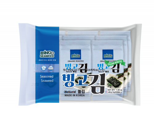 Bingo Seaweed Rosested Dried Seaweed Laver Natural (5g x 9pack)/set
