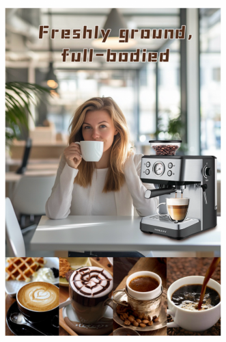 Coffee Maker & Grinder 4 in 1