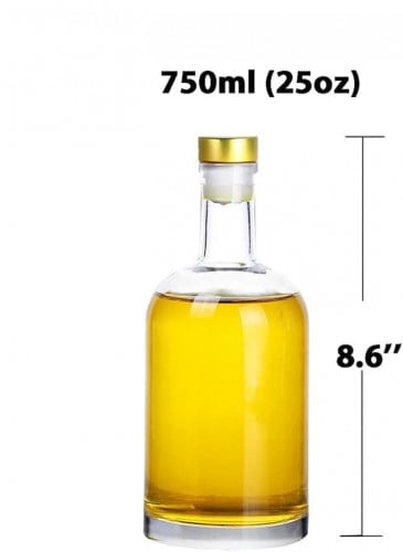 Glass Bottle with T-Top cork 200ml, 750ml