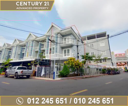 វីឡាកូនកាត់ កែង (LA) នៅក្នុងបុរី ភ្នំពេញសុខសាន្ត គម្រោង8 ខណ្ឌដង្កោ ត្រូវការលក់បន្ទាន់ខ្លាំង