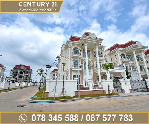 🏠 វីឡាទោល កែង (Prince) សម្រាប់ជួល ក្នុងបុរី ហ្គោលដិនផាក (ជ្រោយចង្វារ)