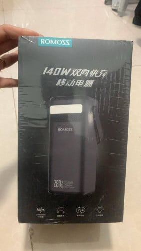 Romoss Powerbank75000mA280wសាកចេញបានធំបំផុតរហូតដល់140w​ចំនួន២ឧបករណ៍