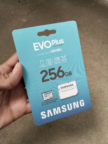 Original microSD Card Samsung Evo plus 256Gb (U3 130MB/s)