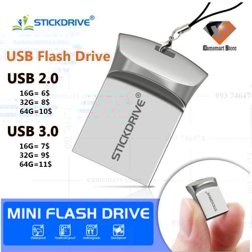 Super Mini Metal USB flash drive 16GB 32GB Personalise Pen Drive USB Memory Stick U disk gift