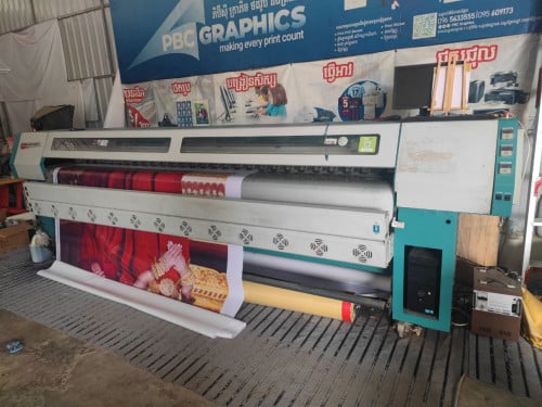 លក់ម៉ាស៊ីនព្រីនខ្នាតធំ 3.20m ព្រីនធម្មតាបាន ប្រញាប់លក់