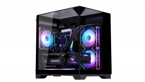 TJ S1 Mini GAMING CASE Black and White