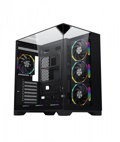 TJ-S3 Gaming Case Black White
