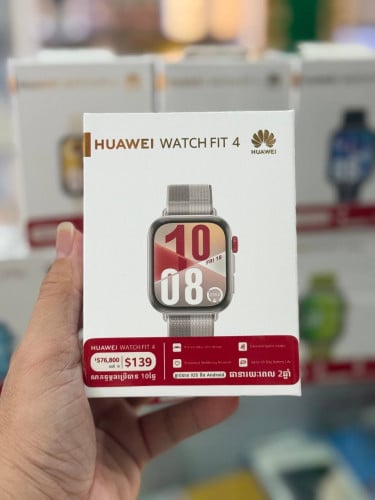 Huawei Watch Fit4(NFC) ថ្មីប្រអប់មានធានាក្រុមហ៊ុន1ឆ្នាំតម្លៃពិសេសជូន