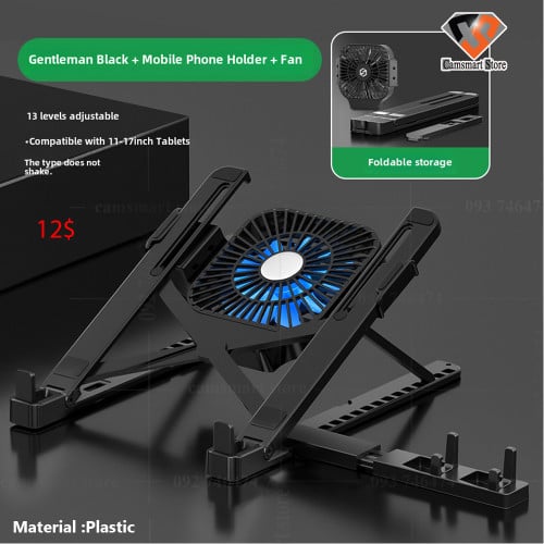 Laptop radiator computer stand desktop heightened shelf portable lifting with fan base