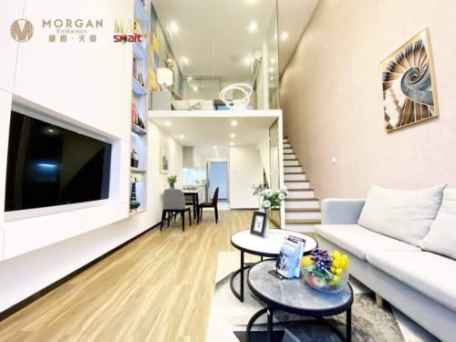 Duplex Condo ទំហំ 62 ម៉ែត្រការ៉េ ​តម្លៃ 70,000​ ជាងជាន់ខ្ពស់ ទេសភាពមាត់ទន្លេ