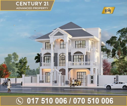 🏘 វីឡាឃ្វីន កែង(Queen Villa) សម្រាប់ជួល ក្នុងបុរី ភ្នំពេញថ្មី អេលីតផាក2