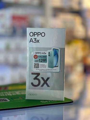 OPPO A3x4G+4G/128GB)ថ្មីប្រអប់ធានា1ឆ្នាំក្រុមហ៊ុនតម្លៃពិសេសជូន