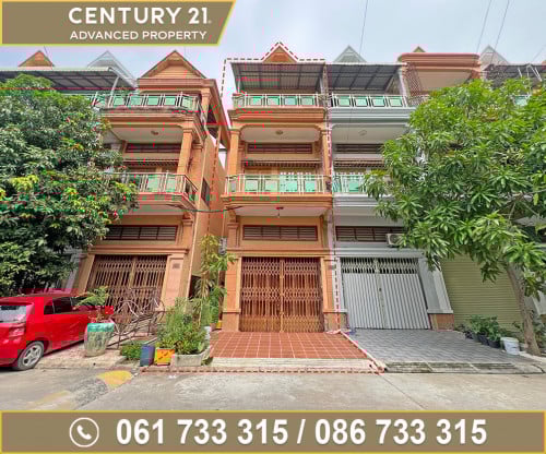 ផ្ទះល្វែង (ខាង) ក្នុងបុរី​ ពិភពថ្មីត្រពាំងថ្លឹង ផ្លូវវេងស្រេង ត្រូវការលក់បន្ទាន់ខ្លាំង