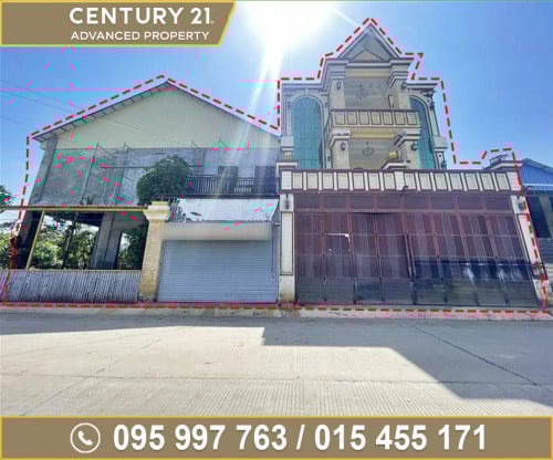  ផ្ទះវីឡា​ និង​ ឃ្លាំង (កែង) នៅសង្កាត់ព្រែកថ្មី ជិតវត្តគល់ទទឹង ត្រូវការលក់បន្ទាន់ខ្លាំង