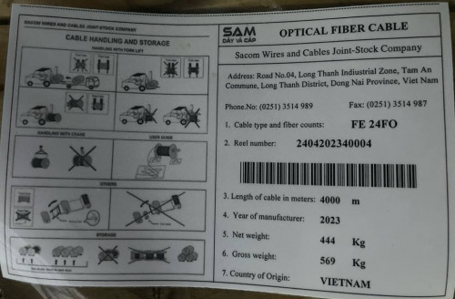 Optical Fiber Cable​ 24 cores 1000m FE 24FO
