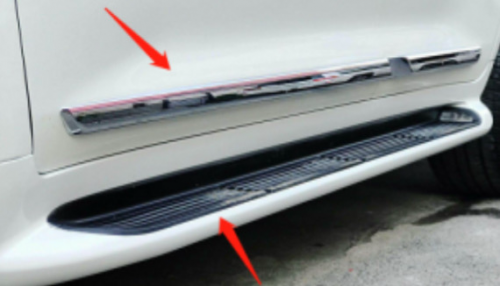 Side step with light & door molding Land Cruiser