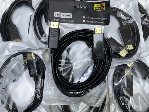 DP to HDMI Cable 2K 4K​ រូបភាពចេញមកបានច្បាស់ល្អ