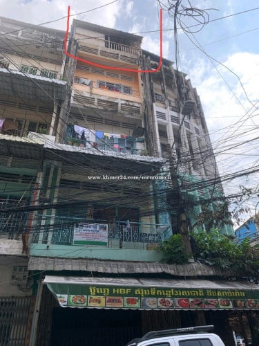 ផ្ទះលក់ជាន់ទី4នៅជិតផ្សារឌុយមុិច#8000#ចរចារ