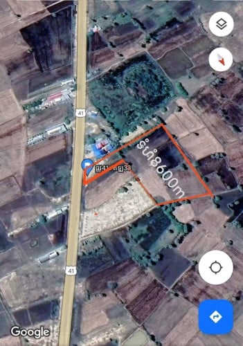 ដីលក់ប្រញាប់ជាប់ផ្លូវ41គីឡូ38