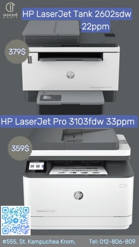 HP LaserJet Pro MFP 3103fdw (33 ppm) Printer