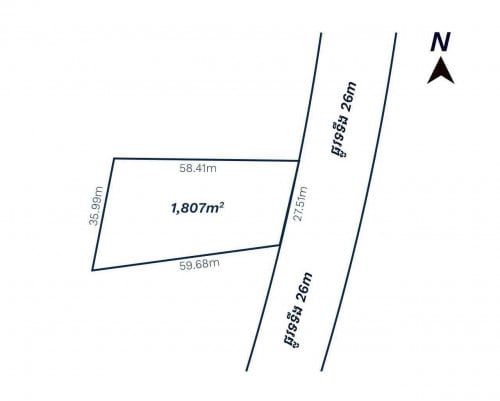 ✳️ដីលក់នៅទល់មុខ បុរី ប៉េង ហួត ផ្លូវ សម្តេច ហ៊ុន សែន ( ក្រោយ 60M Shopping Mall )