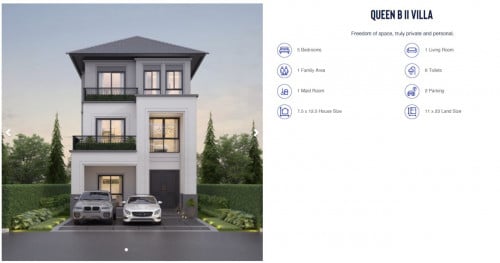 Villa Queen B II for Rental at Grand PP