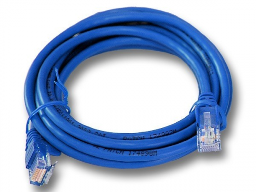 Linkbasic Cat6A UTP patch cord, 5meter, blue