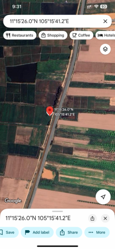 ដីជាប់ផ្លូវ នៅអ្នកលឿង