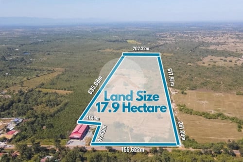 #LAND FOR SALE : ដីសម្រាប់លក់  ទំហំធំ ១៧.៩ ហិកតា – ឃុំអូរ ខេត្តកំពង់ស្ពឺ
