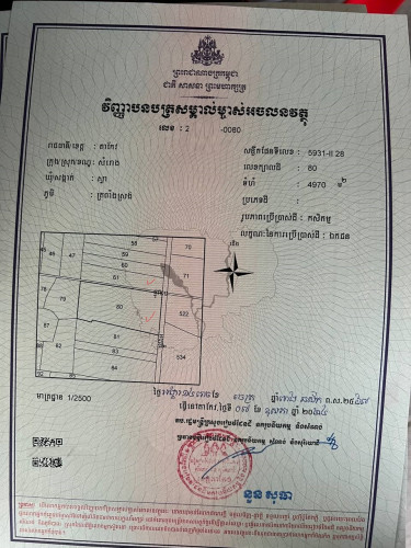 ដីផ្ទាល់ខ្លួន លក់បន្ទាន់!