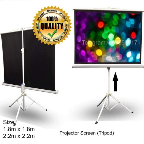 ក្រណាត់ស្លាយគុណភាពល្អ Tripod Projector screen មានជើងទ្រ