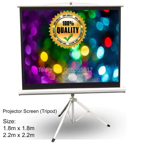 ក្រណាត់ស្លាយ មានជើងទម្រស្រាប់ ងាយស្រួលប្រើ Tripod Projector Screen