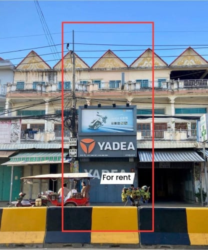 ផ្ទះអាជីវកម្ម សម្រាប់ជួលនៅ ផ្លូវម៉ុងរឹទ្ធីShop house for rent at street mongrithy.