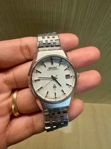 Original Ultra Super Rare Vintage SEIKO KING Quartz Pattern Dial JDM 1975- (Condition 95%)