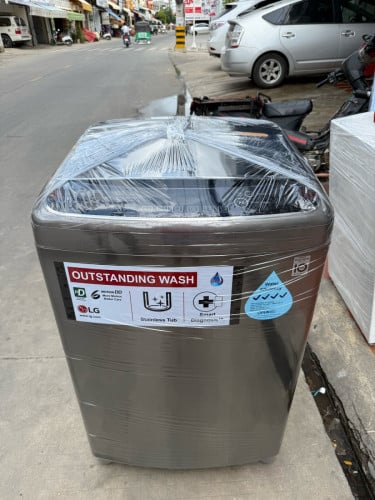 ម៉ាសុីនបោក 20kg LG ជជុះធុងធំ ចូលបាន ៣ គ្រឿង