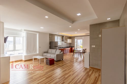12th Floor 2 Bedroom Penthouse For Rent in Bassac Lane - Next to AEON Mall Phnom Penh