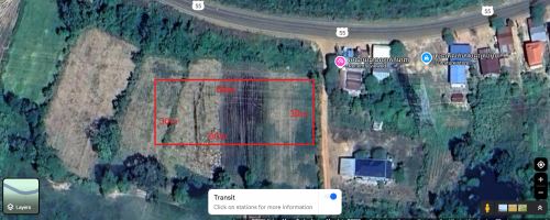 ដីលក់នៅផ្លូវជាតិ៥៥ ចំងាយ៨០ម៉ែតពី រម្មណីដ្ឋានល្បាក់កំរ៉ោញ(ប្លង់រឹង)