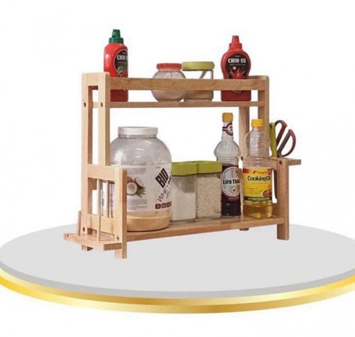 🫧ធ្នើឈើដាក់គ្រឿងទេស រឺតាំងសំភារះផ្ទះបាយ