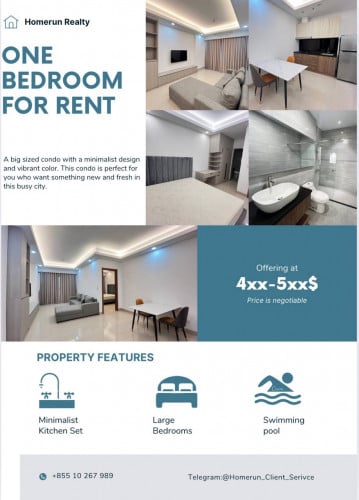 One Bedroom For Rent