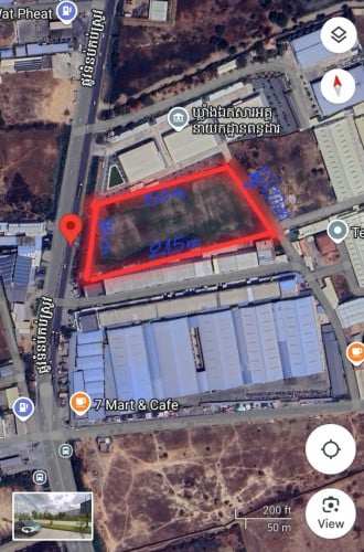 #ដីសំរាប់លក់លេីមហាវិថីកប់ស្រូវ