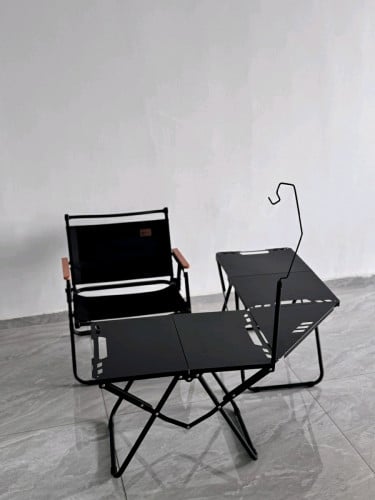 តុដែកបត់បានសំរាប់បោះតង់នឹងប្រើប្រាស់ទូទៅ។ ល្អសំរាប់អ្នកលក់កាហ្វេ