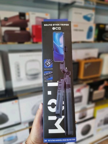 🔥Re-Stock 🔥🔥Selfie stick Tripod C12ជើងចាប់ទូរស័ព្ទថតខ្លួនឯង Selfie ត្រាយផតវៃឆ្លាត