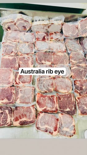 Australia city black rib eye graind fed