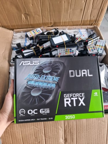 VGA ASUS DUAL RTX 3050 6G OC DDR6ថ្មីប្រអប់ 100% ធានា1ឆ្នាំតម្លៃត្រឹមតែ 185$