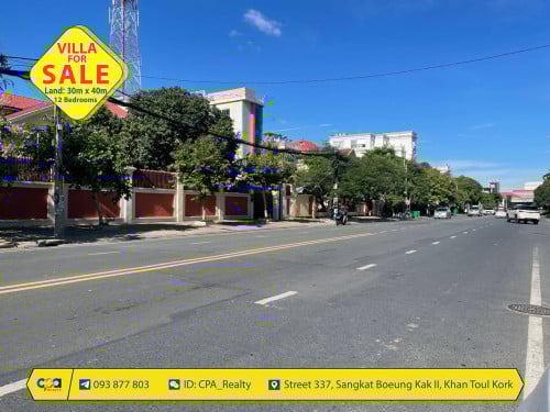 វីឡាលក់នៅទួលគោកទល់មុខបុរីសាន់វ៉េ