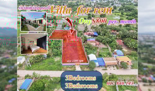 Villa for rent in Kampot