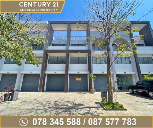 🏠 ផ្ទះអាជីវកម្ម (SH) សម្រាប់ជួល ក្នុងបុរី ភ្នំពេញផាក ផ្លូវជាតិលេខ6A