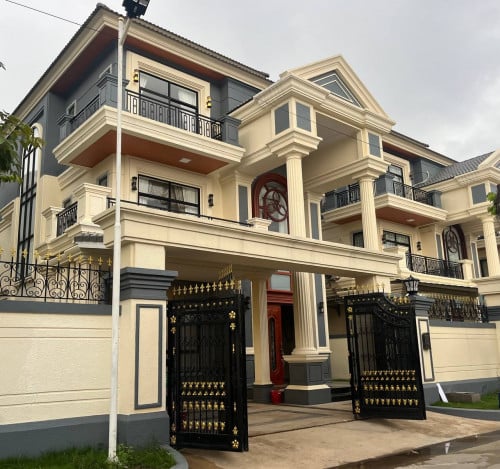 Fully Funiture Prince Villa 5 Bedroom For Rent at Sen Sok  || 5000$/Month (Nego)