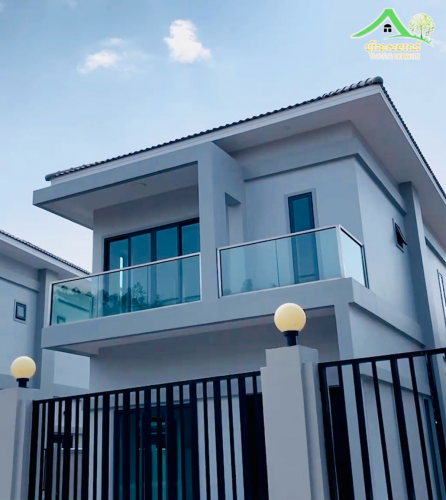 ផ្ទះវីទ្បាទោលនៅសល់តែ2 ខ្នងជាប់គ្នាសង់ហើយ100%